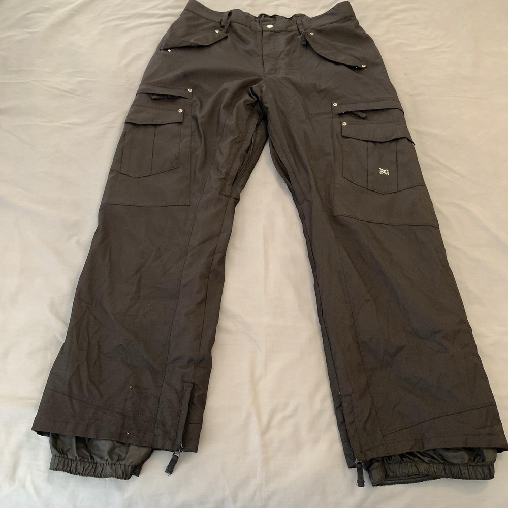 Body Glove Snow Pants Mens XL 37x32 Black Insulated Waterproof Ski Snowboard